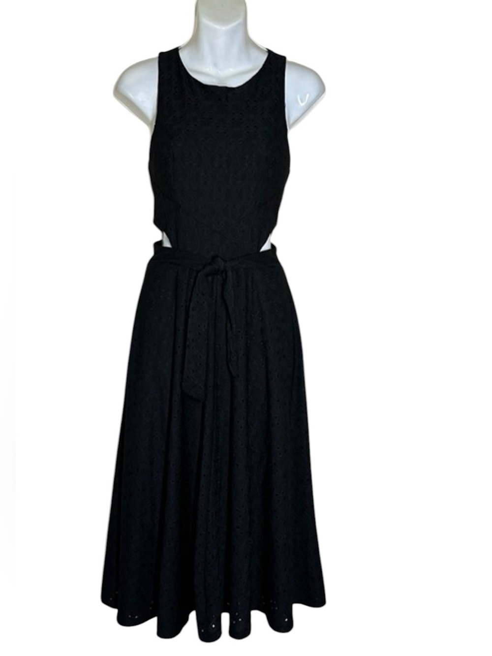 Anthropologie Hutch Algarve Eyelet Cut Out Midi Dress Womens Size Large